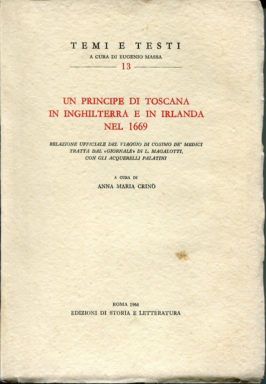 Un principe di Toscana in Inghilterra e in Irlanda nel …