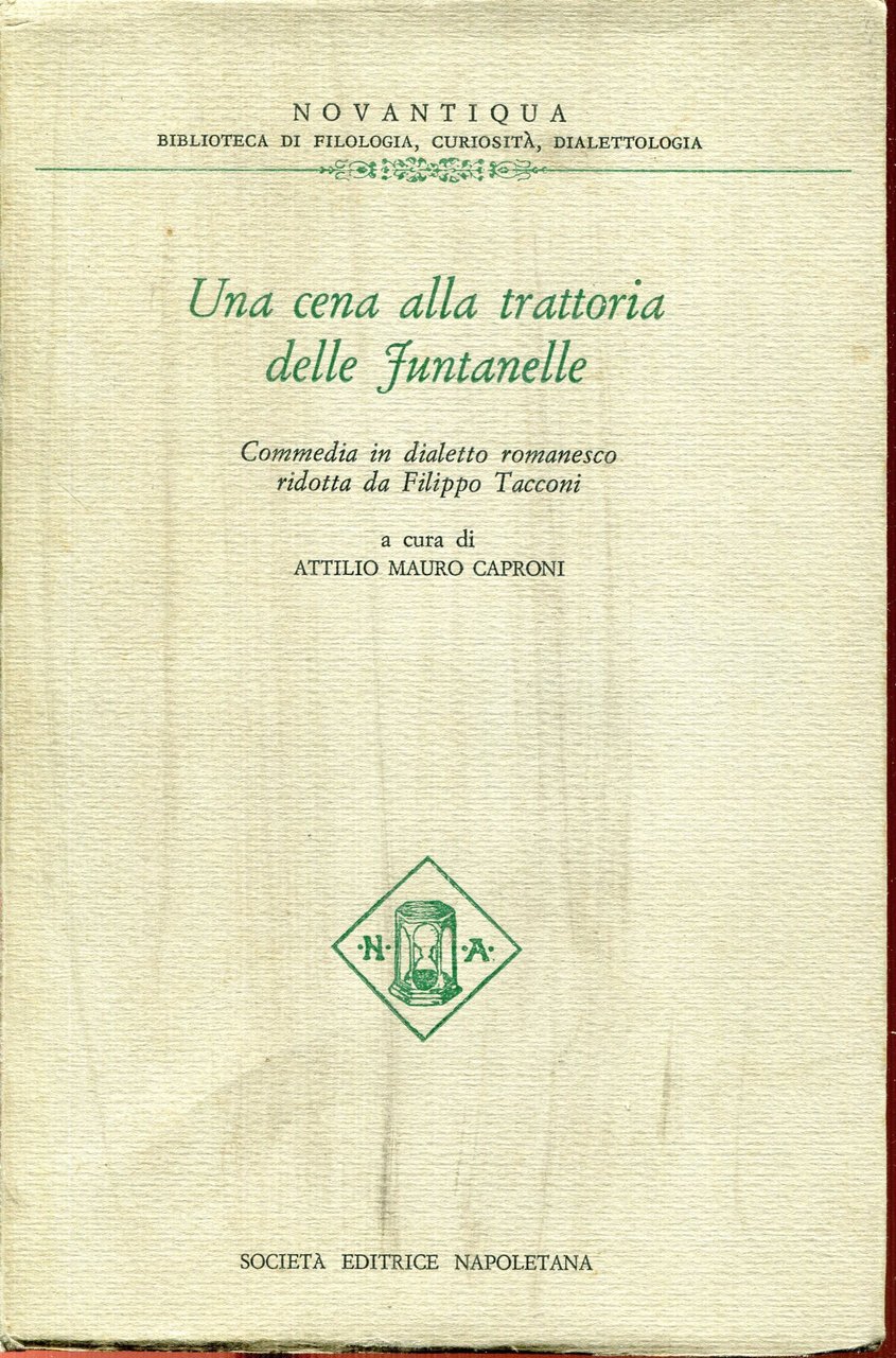 Una cena alla trattoria delle Funtanelle : commedia in dialetto … | Immagine principale
