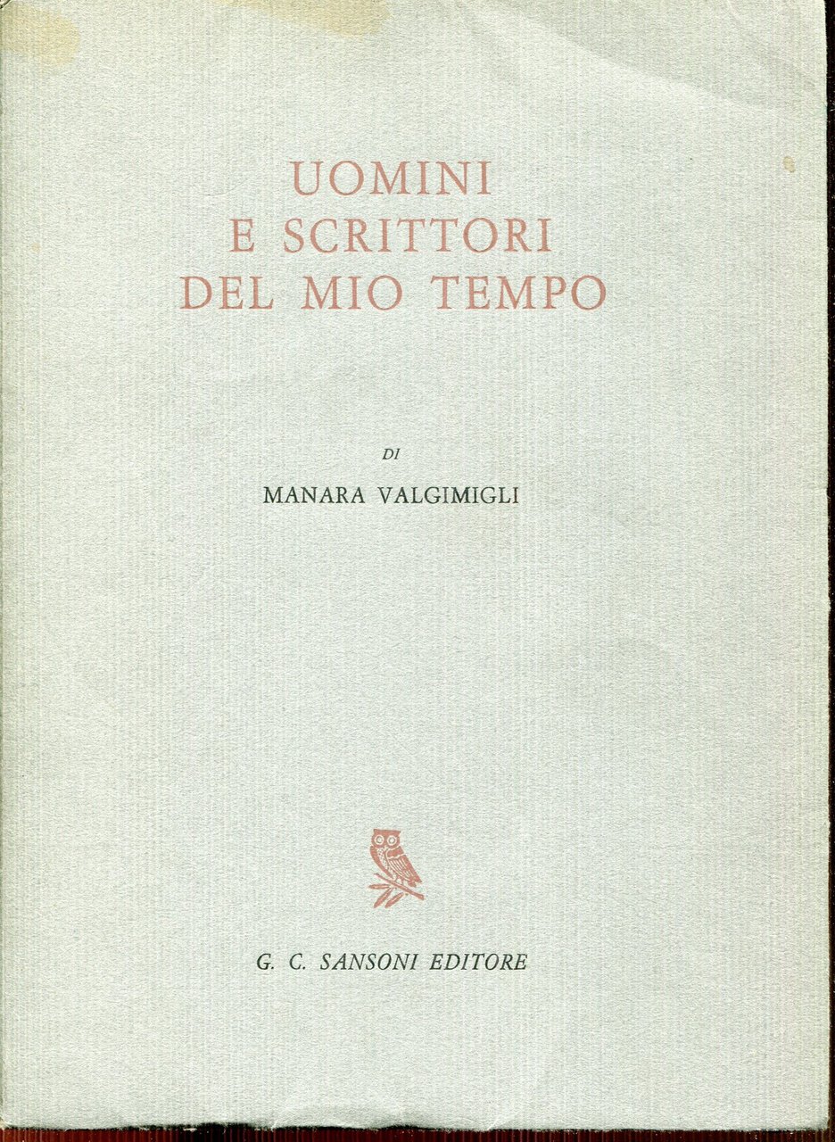 Uomini e scrittori del mio tempo. A cura di Maria … | Immagine principale