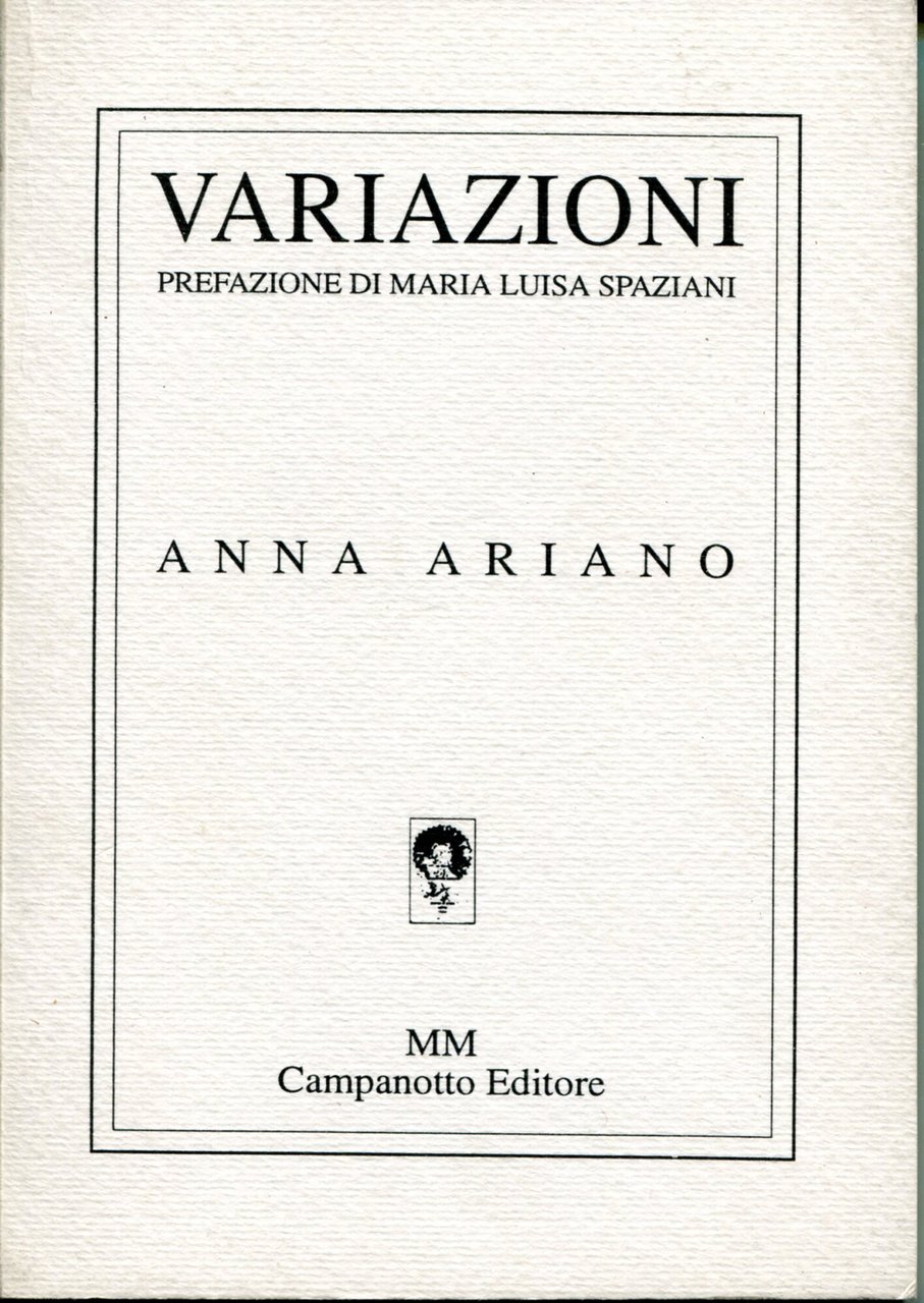 Variazioni. Prefazione di Maria Luisa Spaziani | Immagine principale