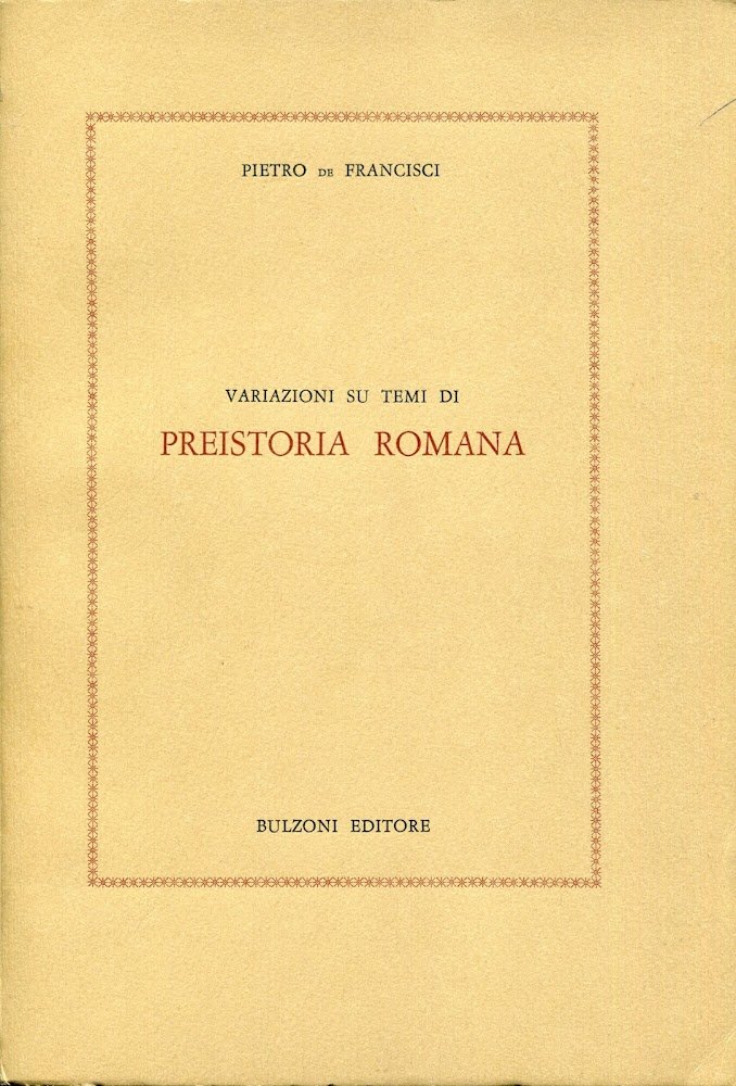 Variazioni su temi di preistoria romana | Immagine principale