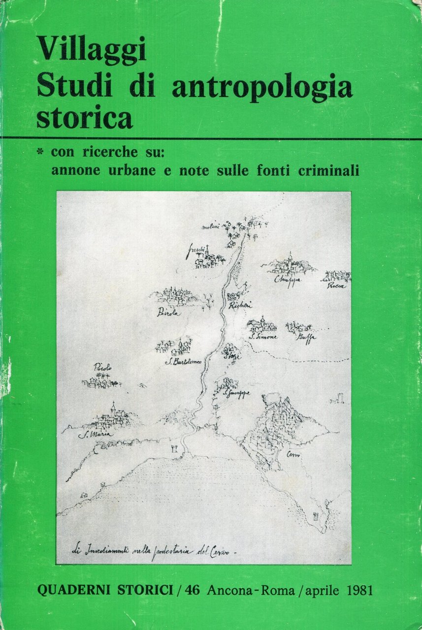 Villaggi : studi di antropologia storica | Immagine principale