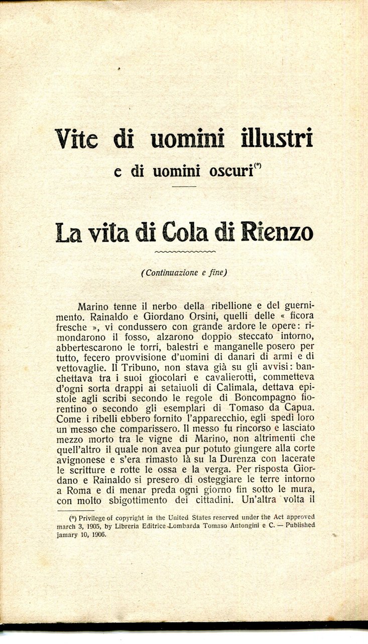 Vite di uomini illustri e di uomini oscuri : la … | Immagine principale