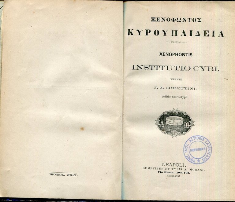 Xenophontis institutio Cyri