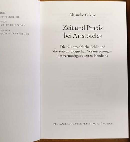 Zeit und Praxis bei Aristoteles: Die Nikomachische Ethik und die …