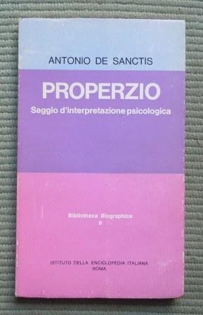PROPERZIO - SAGGIO D'INTERPRETAZIONE PSICOLOGICA