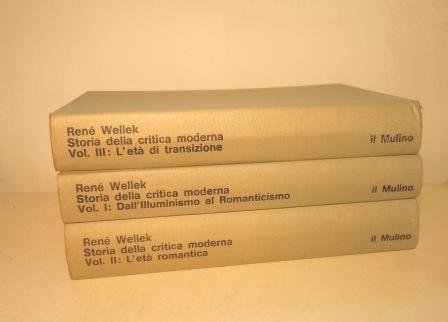 STORIA DELLA CRITICA MODERNA - I. DALL'ILLUMINISMO AL ROMANTICISMO II. …