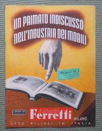ANTONIO FERRETTI - LISTINO 251 - DICEMBRE 1938