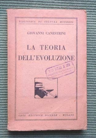 LA TEORIA DELL'EVOLUZIONE - ESPOSTA NEI SUOI FONDAMENTI, COME INTRODUZIONE …