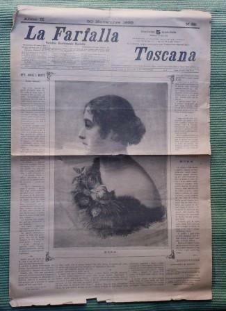 LA FARFALLA TOSCANA - PERIODICO BISETTIMANALE ILLUSTRATO - ANNO II …