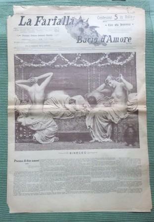 LA FARFALLA - PERIODICO ARTISTICO LETTERARIO ILLUSTRATO - ANNO XIX …