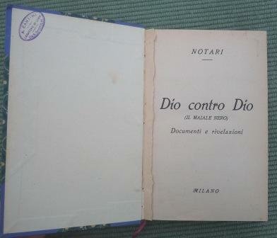 DIO CONTRO DIO (IL MAIALE NERO) DOCUMENTI E RIVELAZIONI