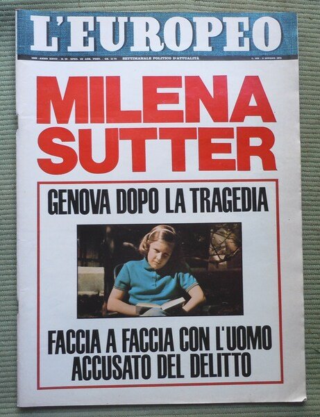 L'EUROPEO - SETTIMANALE POLITICO D'ATTUALITA - ANNO 1971