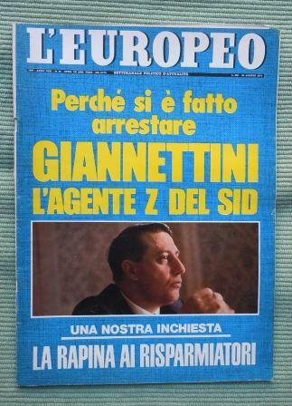 L'EUROPEO - SETTIMANALE POLITICO D'ATTUALITA - ANNO 1974