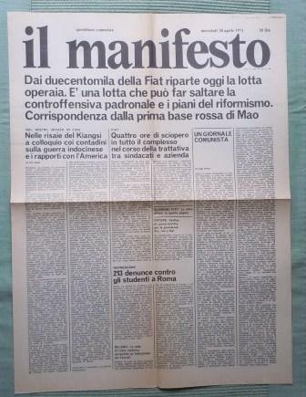 IL MANIFESTO - QUOTIDIANO COMUNISTA - ANNO I - NUMERO …