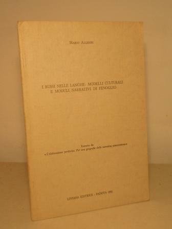 I RUSSI NELLE LANGHE: MODELLI CULTURALI E MODULI NARRATIVI DI …