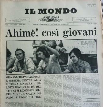 IL MONDO - SETTIMANALE ANNATA 1970 - ANNO II - …