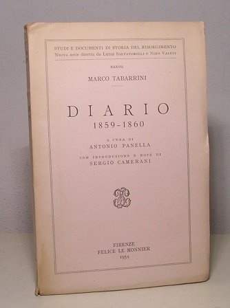 DIARIO 1859 - 1860 - A CURA DI ANTONIO PANELLA …