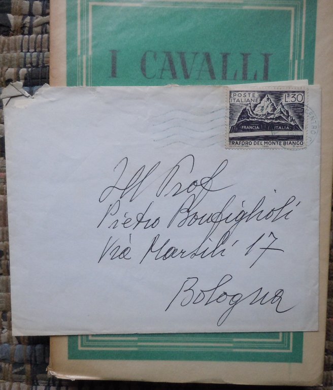 I CAVALLI DI BRONZO + UNA LETTERA AUTOGRAFA AL PROF. …