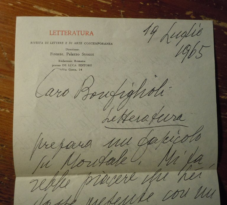 I CAVALLI DI BRONZO + UNA LETTERA AUTOGRAFA AL PROF. …