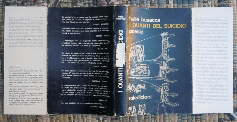 I QUANTI DEL SUICIDIO - POESIE, MILANO 1965 CRETA 1970 …