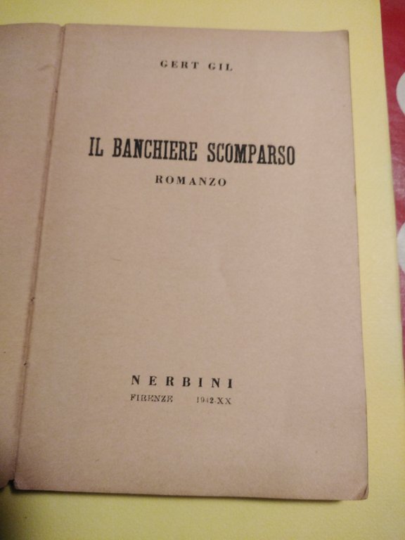 IL BANCHIERE SCOMPARSO