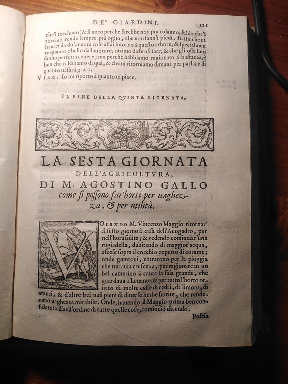 LE VINTI GIORNATE DELL'AGRICOLTURA ET DE' PIACERI DELLA VILLA DI …