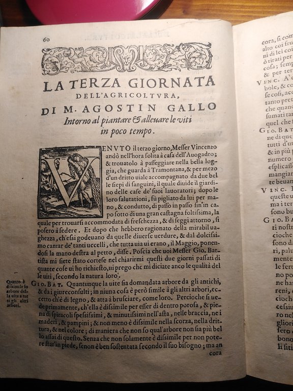LE VINTI GIORNATE DELL'AGRICOLTURA ET DE' PIACERI DELLA VILLA DI …