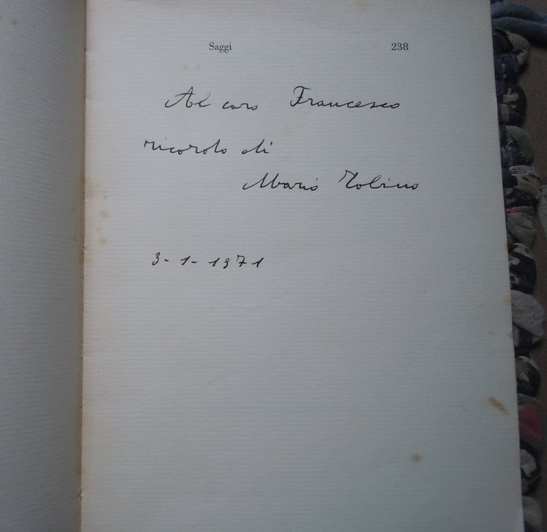 PASSIONE PER L'ITALIA - AUTOGRAFATO CON DEDICA