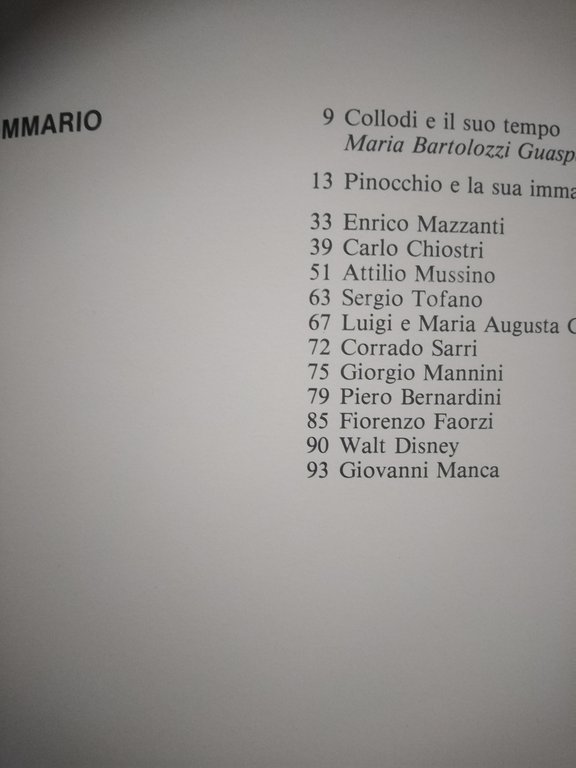 PINOCCHIO E LA SUA IMMAGINE