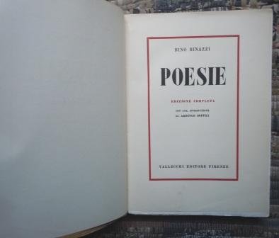 POESIE - EDIZIONE COMPLETA. CON UNA INTRODUZIONE DI ARDENGO SOFFICI.