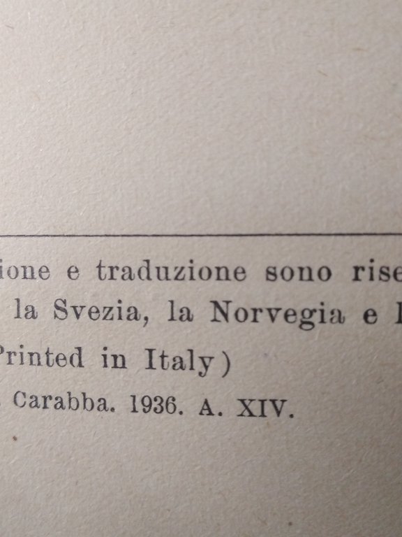 PRIGIONIE - LIRICHE - PRIMA EDIZIONE 1936