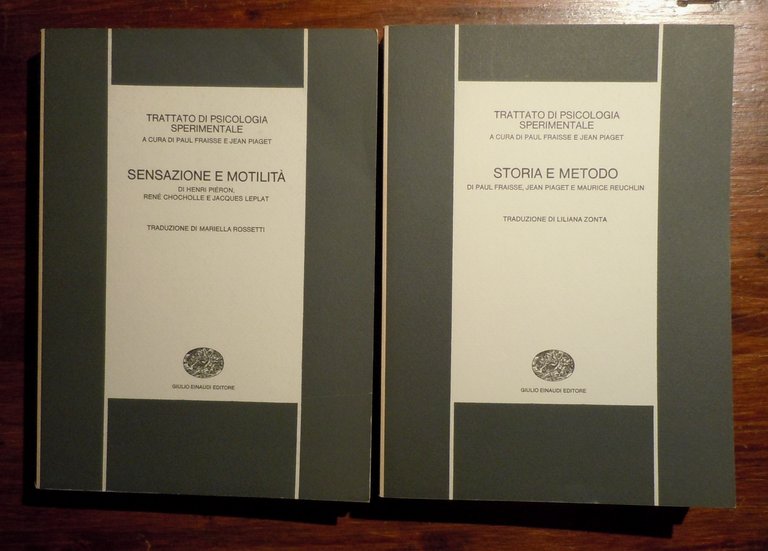 TRATTATO DI PSICOLOGIA SPERIMENTALE - 9 VOLUMI EINAUDI 1972-1979
