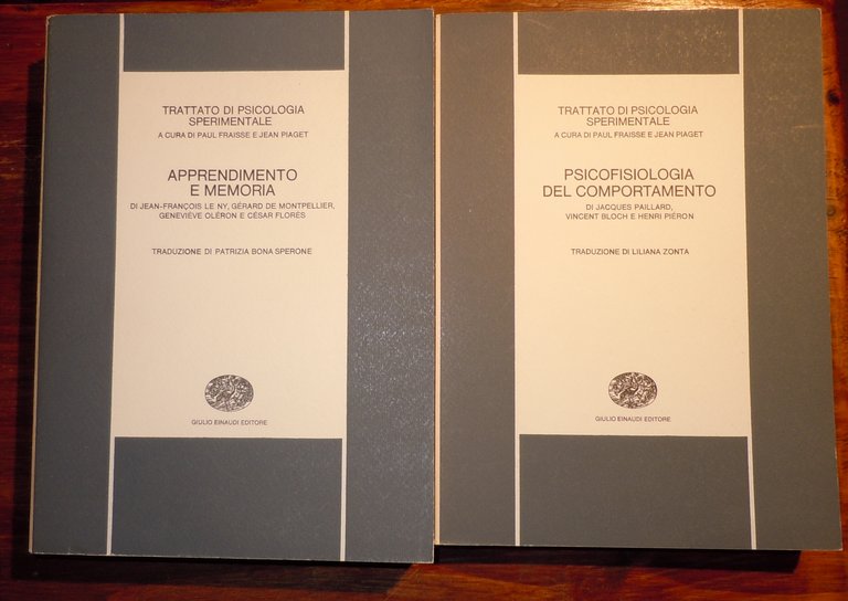 TRATTATO DI PSICOLOGIA SPERIMENTALE - 9 VOLUMI EINAUDI 1972-1979