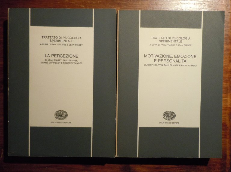 TRATTATO DI PSICOLOGIA SPERIMENTALE - 9 VOLUMI EINAUDI 1972-1979