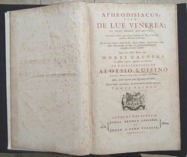 Aphrodisiacus, sive de lue venerea; in duos tomos bipartitus, continens …