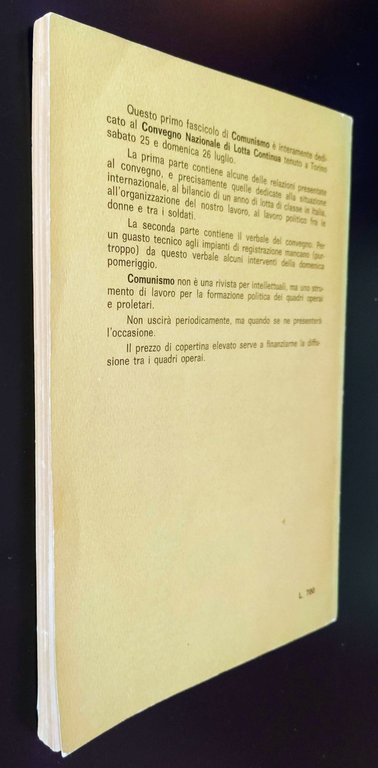 Comunismo. Materiali di lavoro a cura di Lotta Continua. N. …