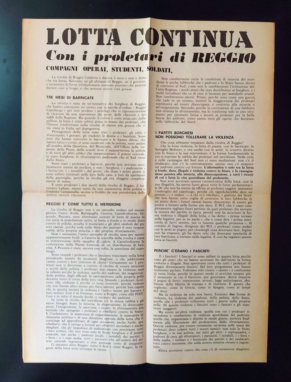 Comunismo. Materiali di lavoro a cura di Lotta Continua. N. …