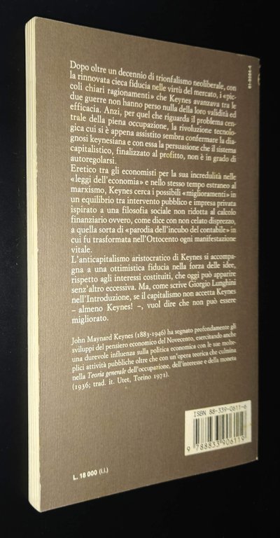 La fine del laissez-faire e altri scritti economici-politici. Introduzione di …