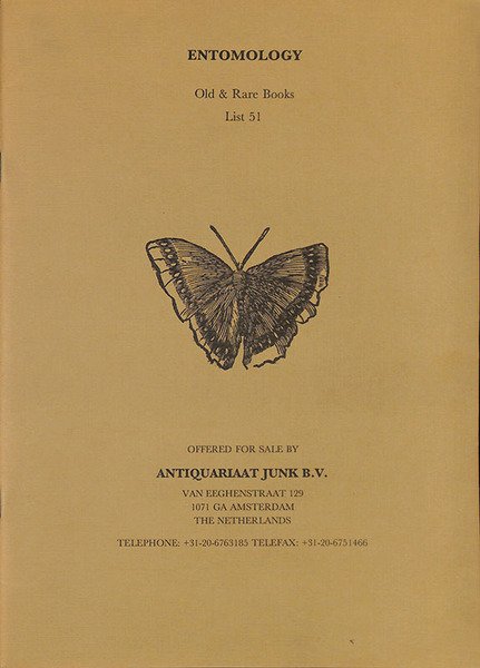 Entomology. Old and Rare Books. List 51