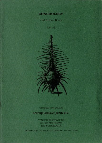 Conchology. Old and Rare Books. List 52