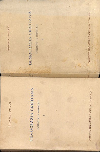 Democrazia Cristiana concetti e indirizzi. 2 volumi