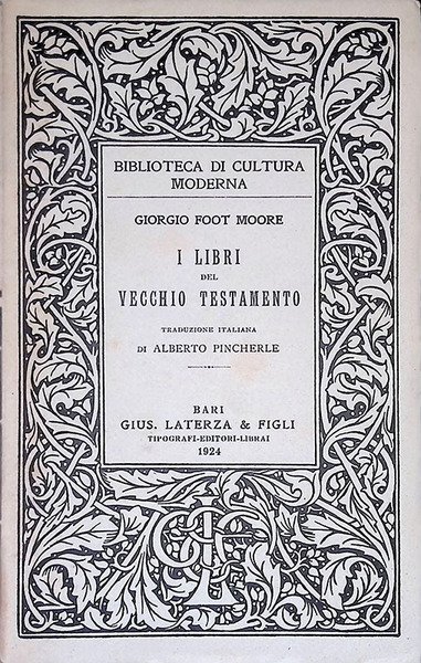 I libri del vecchio testamento