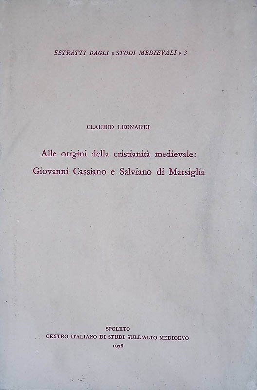 Alle origini della cristianità medievale. Giovanni Cassiano e Salviano di … | Immagine principale