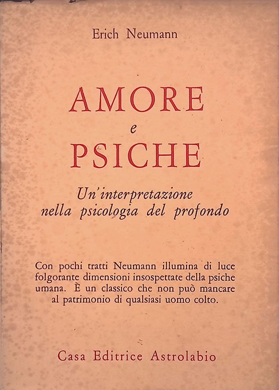 Amore e psiche. un'interpretazione nella psicologia del profondo