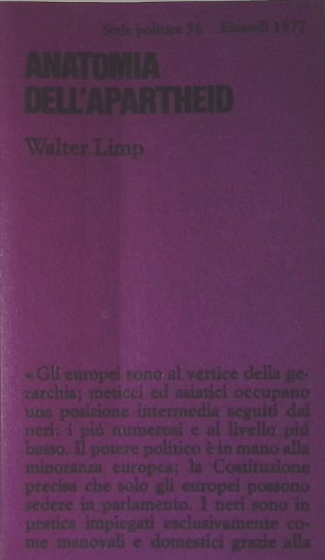 Anatomia dell'aparthed | Immagine principale