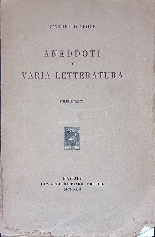 Aneddoti di varia letteratura. Vol. III