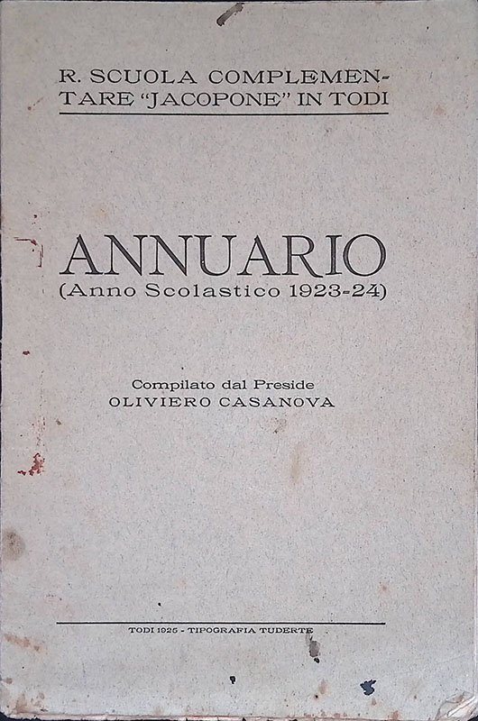 Annuario. Anno scolastico 1923-24 | Immagine principale