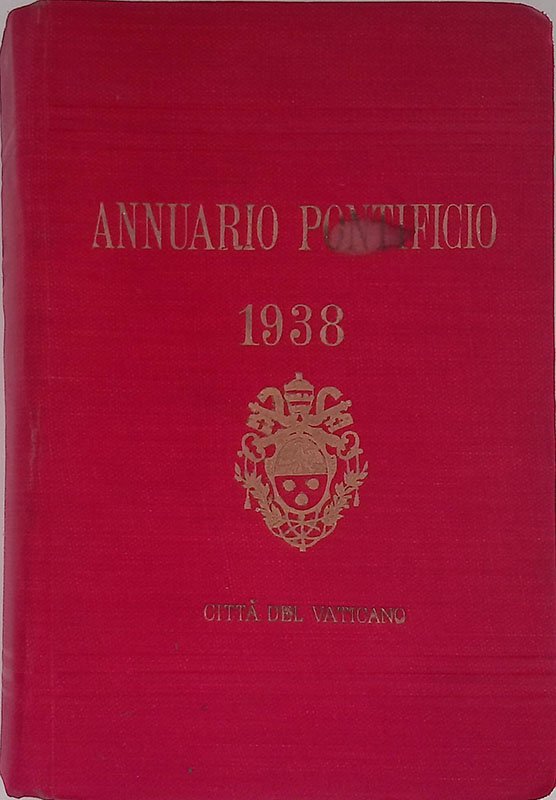 Annuario Pontificio per l'anno 1938 | Immagine principale