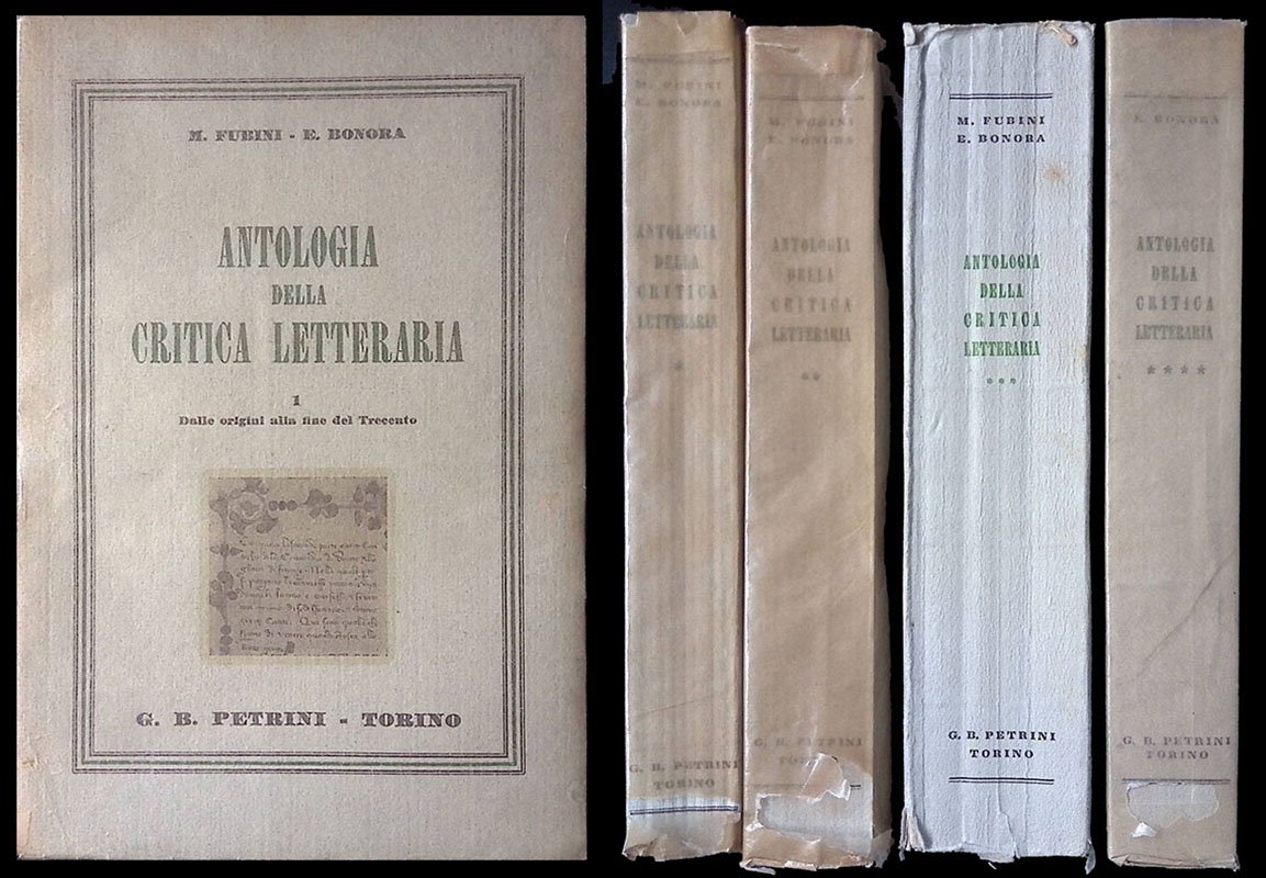 Antologia della critica letteraria. 4 VOLUMI | Immagine principale